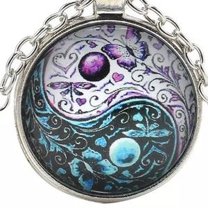 Butterfly Cabochon Necklace